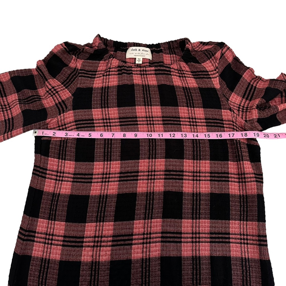 Anthropologie | Cloth & Stone | Daia Plaid Mini Dress Size S‎ *no belt* - Picture 10 of 13